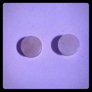 Rose quartz plugs size 3/4 19mm